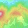 Mappa topografica Monte Picayo, altitudine, rilievo