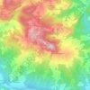 Mappa topografica Cantone, altitudine, rilievo