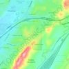 Mappa topografica Shadywood, altitudine, rilievo