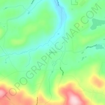 Mappa topografica Wilmot, altitudine, rilievo