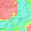 Mappa topografica Riverbend Estates, altitudine, rilievo