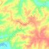 Mappa topografica Austin, altitudine, rilievo