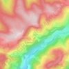 Mappa topografica Le Raindé, altitudine, rilievo