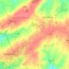 Mappa topografica La Poterie, altitudine, rilievo