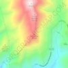 Mappa topografica le Conche, altitudine, rilievo
