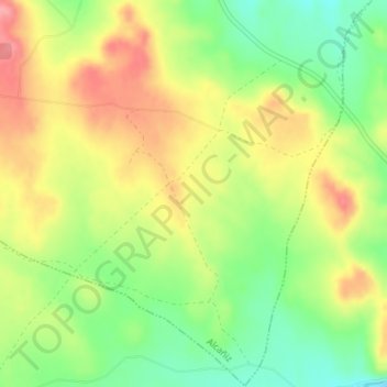 Mappa topografica Val de Castellón, altitudine, rilievo