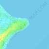 Mappa topografica Bagacay Point Lighthouse, altitudine, rilievo