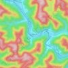 Mappa topografica Quinland, altitudine, rilievo