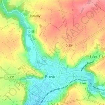 Mappa topografica Les Limajauses, altitudine, rilievo