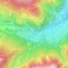 Mappa topografica Valchava, altitudine, rilievo