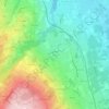Mappa topografica Jussy, altitudine, rilievo