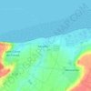 Mappa topografica Asnelles, altitudine, rilievo