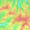 Mappa topografica La Toupinerie, altitudine, rilievo