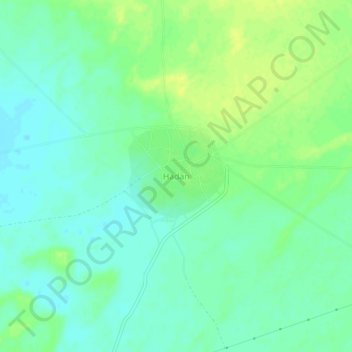 Mappa topografica Hadan, altitudine, rilievo
