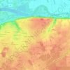 Mappa topografica Bel-Air, altitudine, rilievo