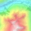 Mappa topografica Tête du Grand Bois, altitudine, rilievo