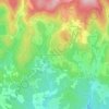 Mappa topografica Redondessagne, altitudine, rilievo