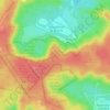 Mappa topografica Mont Chauvet, altitudine, rilievo