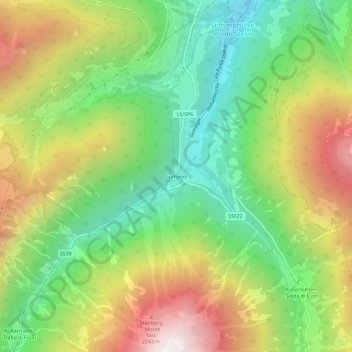 Mappa topografica Gomagoi, altitudine, rilievo