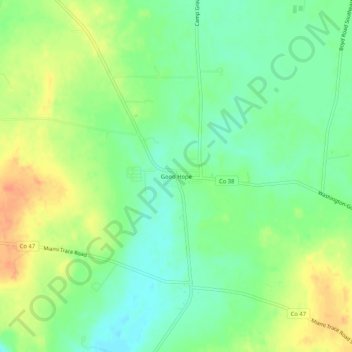 Mappa topografica Good Hope, altitudine, rilievo