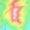 Mappa topografica Pito Peak, altitudine, rilievo