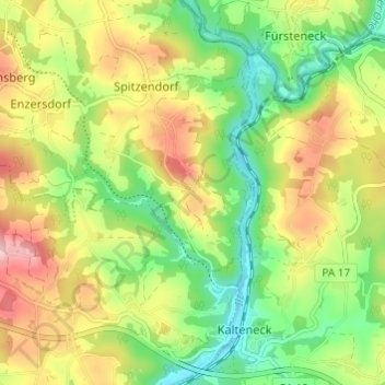 Mappa topografica Allmunzen, altitudine, rilievo