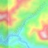Mappa topografica Cascada La Sirena, altitudine, rilievo