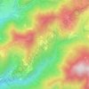 Mappa topografica Bottignana, altitudine, rilievo