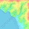 Mappa topografica Keréon, altitudine, rilievo