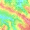 Mappa topografica La Halte, altitudine, rilievo