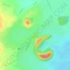 Mappa topografica Puʻukea, altitudine, rilievo