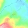 Mappa topografica Butte Rouge, altitudine, rilievo