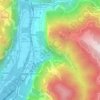 Mappa topografica La Gusela, altitudine, rilievo