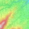 Mappa topografica La Maze, altitudine, rilievo