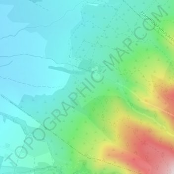 Mappa topografica Pira Inferta, altitudine, rilievo