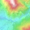 Mappa topografica Le Gros, altitudine, rilievo