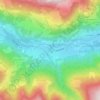Mappa topografica Lainach, altitudine, rilievo
