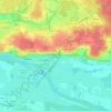 Mappa topografica Les Bas de Sainte-Radegonde, altitudine, rilievo