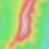 Mappa topografica Mount Stanley, altitudine, rilievo