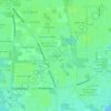 Mappa topografica Buccaneer, altitudine, rilievo