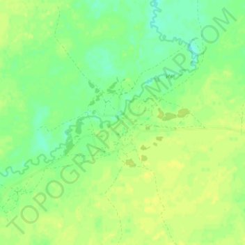 Mappa topografica Кириллино, altitudine, rilievo