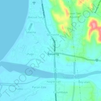 Mappa topografica Central West, altitudine, rilievo