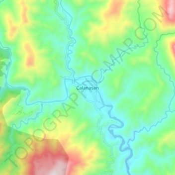 Mappa topografica Calanasan, altitudine, rilievo