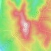Mappa topografica Mount Bindo, altitudine, rilievo