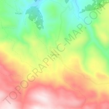 Mappa topografica Gürleyik, altitudine, rilievo