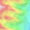 Mappa topografica Vallon des Narites, altitudine, rilievo