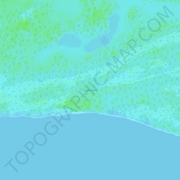 Mappa topografica Cape Sable, altitudine, rilievo