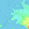 Mappa topografica Penn Kear, altitudine, rilievo