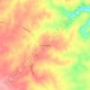Mappa topografica Banner Springs, altitudine, rilievo