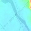 Mappa topografica Owens River Los Angles aquaduct intake, altitudine, rilievo
